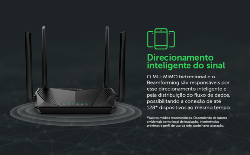 Roteador Wi-Fi 6 Dual Band RX 1500 Preto Intelbras - Image 5