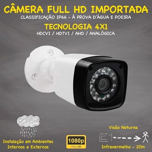 Kit DVR Intelbras 8 canais H.265 1TB 8 câmeras Full HD 20m - Image 3