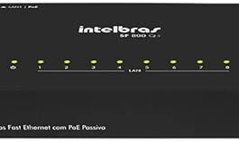 Switch 8 Portas Fast Ethernet SF 800 Q+ Preto Intelbras