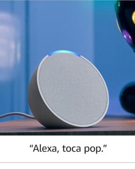 Echo Pop | Smart speaker compacto com som envolvente e Alexa | Cor Preta